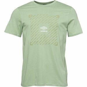 Umbro FTBL BOX GRAPHIC TEE Tricou bărbați, verde deschis, mărime imagine