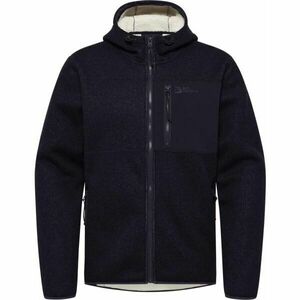 Jack Wolfskin KAMINFEUER HOODED JKT M Hanorac outdoor bărbați, albastru închis, mărime imagine