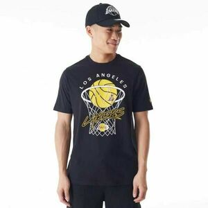 New Era LA LAKERS NBA NET Tricou bărbați, negru, mărime imagine