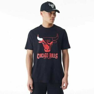 New Era CHICAGO BULLS NBA LOGO Tricou bărbați, negru, mărime imagine