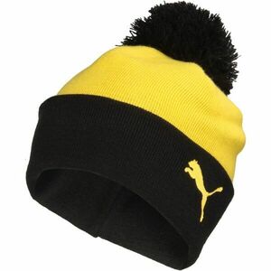 Puma BORUSSIA DORTMUND ESSENTIALS POM POM BEANIE Căciulă de iarnă, galben, mărime imagine