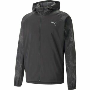 Puma RUN FAV AOP WOVEN JACKET Geacă de bărbați, negru, mărime imagine