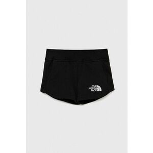 The North Face pantaloni scurți din bumbac pentru copii culoarea negru, cu imprimeu imagine