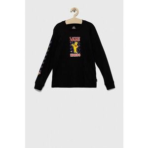 Vans longsleeve din bumbac pentru copii x Haribo culoarea negru, cu imprimeu imagine