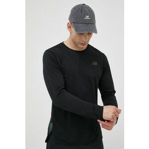 New Balance longsleeve pentru alergare Q Speed culoarea negru, neted imagine