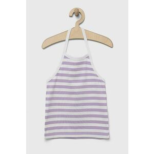 United Colors of Benetton top copii culoarea violet imagine