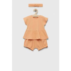 United Colors of Benetton compleu bebe culoarea portocaliu imagine