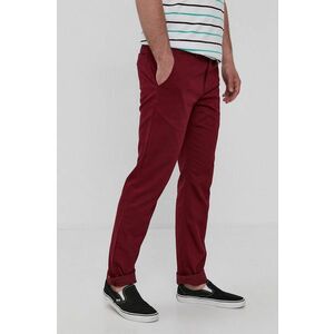 Vans pantaloni bărbați, culoarea roșu, model drept VN0A5FJ7ZBS1-pomegranat imagine