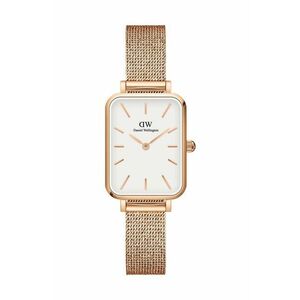 Daniel Wellington ceas Quadro Pressed femei, culoarea roz imagine