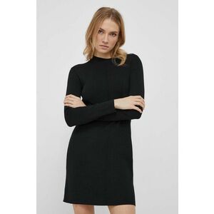 Sisley rochie culoarea negru, mini, mulata imagine