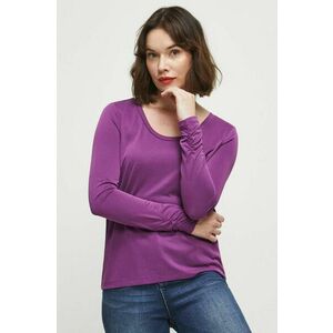 Medicine longsleeve femei, culoarea violet imagine