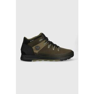 Timberland pantofi Sprint Trekker Mid Fab Wp barbati, culoarea verde imagine