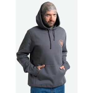 Wood Wood hanorac de bumbac Ian Hoodie bărbați, culoarea gri, cu glugă, cu imprimeu 10135605.2424-GREYMEL imagine