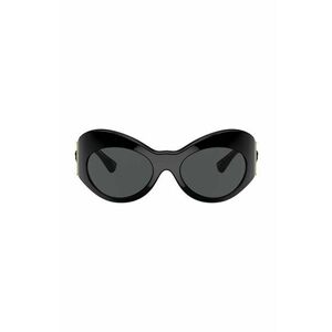 Versace ochelari de soare femei, culoarea negru imagine