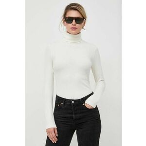 Marc O'Polo longsleeve femei, culoarea bej, cu guler imagine