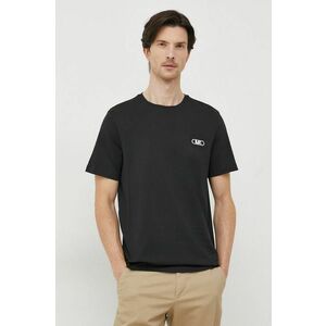 Michael Kors tricou din bumbac barbati, culoarea negru, cu imprimeu imagine