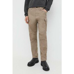 G-Star Raw pantaloni barbati, culoarea bej, cu fason cargo imagine