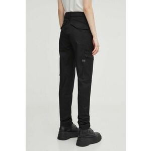 G-Star Raw pantaloni femei, culoarea negru, mulata, high waist imagine