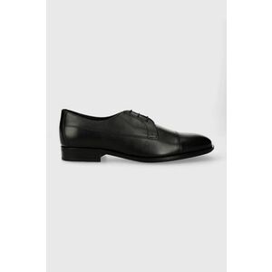 BOSS pantofi de piele Colby barbati, culoarea negru, 50511896 imagine