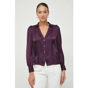 Morgan camasa femei, culoarea violet, cu guler clasic, regular imagine