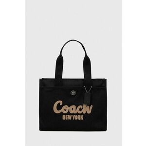 Coach poseta culoarea negru imagine