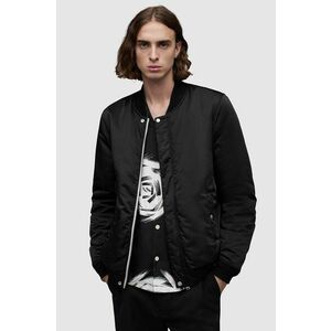 AllSaints geaca bomber cu doua fete Eris barbati, culoarea negru, de tranzitie imagine