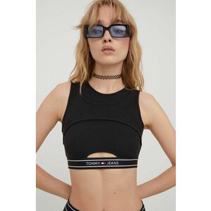 Tommy Jeans top femei, culoarea negru DW0DW17393 imagine