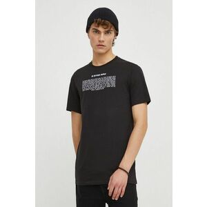 G-Star Raw tricou din bumbac barbati, culoarea negru, cu imprimeu imagine