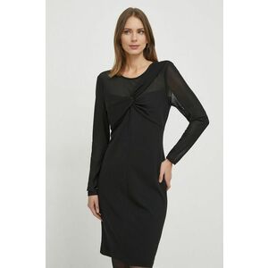 Dkny rochie culoarea negru, mini, drept imagine