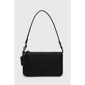 Coach borseta de piele culoarea negru imagine