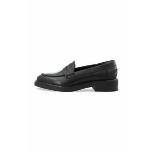 Bianco mocasini de piele BIAALMA femei, culoarea negru, cu toc plat, 11250989 imagine