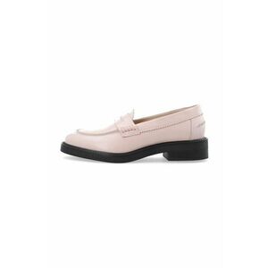 Bianco mocasini de piele BIAALMA femei, culoarea roz, cu toc plat, 11250989 imagine