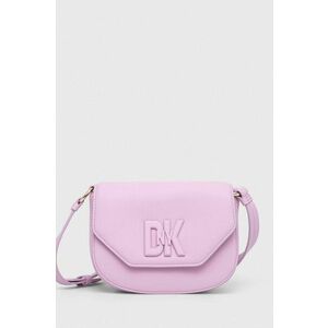 Dkny poseta de piele culoarea roz imagine