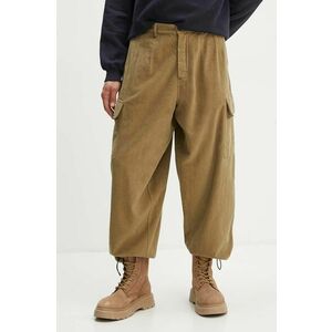 Universal Works pantaloni LOOSE CARGO PANT bărbați, culoarea bej, cu fit cargo, 29148 imagine