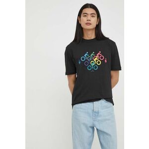 PS Paul Smith tricou din bumbac barbati, culoarea negru, cu imprimeu imagine