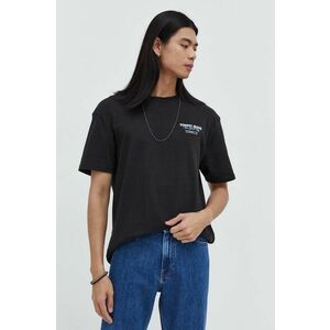 Tommy Jeans tricou din bumbac bărbați, culoarea negru, cu imprimeu DM0DM18286 imagine