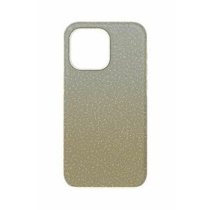 Swarovski husă pentru telefon 5680857 HIGH 15 PRO MAX culoarea galben imagine