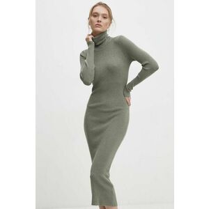 Answear Lab rochie culoarea verde, midi, mulata imagine