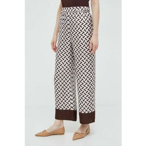 Max Mara Leisure pantaloni de mătase lat, high waist 2416130000000 imagine