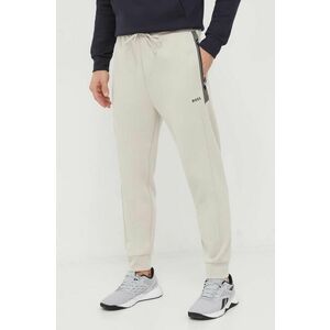 BOSS Green pantaloni de trening culoarea bej, uni 50504752 imagine