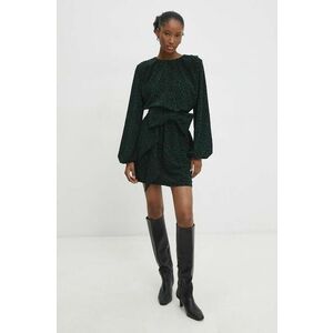 Answear Lab rochie culoarea verde, mini, evazati imagine