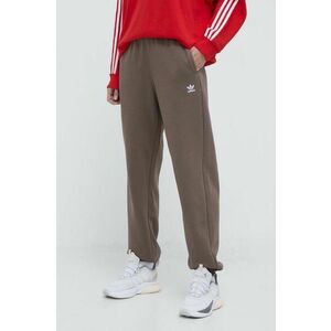 adidas Originals pantaloni de trening Essentials Fleece Joggers culoarea maro, uni, IR5974 imagine