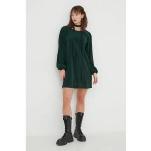 Abercrombie & Fitch rochie culoarea verde, mini, evazati imagine