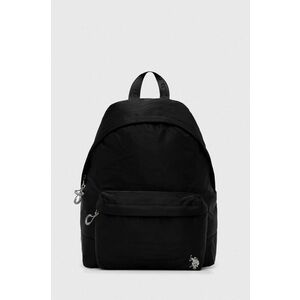 U.S. Polo Assn. rucsac barbati, culoarea negru, mare, neted imagine