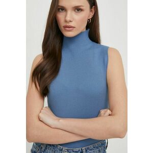 Sisley top femei, cu turtleneck imagine