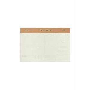 Designworks Ink planificator saptamanal Weekly Notepad Camel imagine