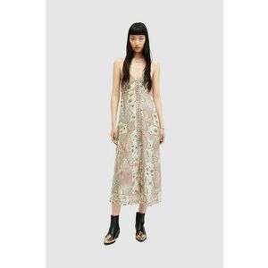 AllSaints rochie Dahlia Cascade midi, drept imagine