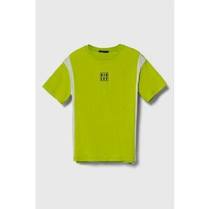 Sisley tricou de bumbac pentru copii culoarea verde, cu imprimeu imagine