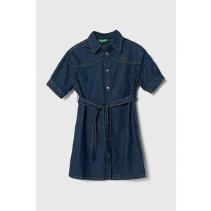 United Colors of Benetton rochie din denim pentru copii mini, drept imagine