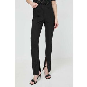 BOSS pantaloni femei, culoarea negru, mulată, high waist 50505972 imagine